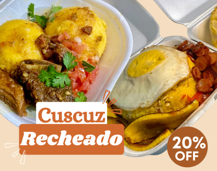 Cuscuz Cremoso e Recheado | 20% OFF